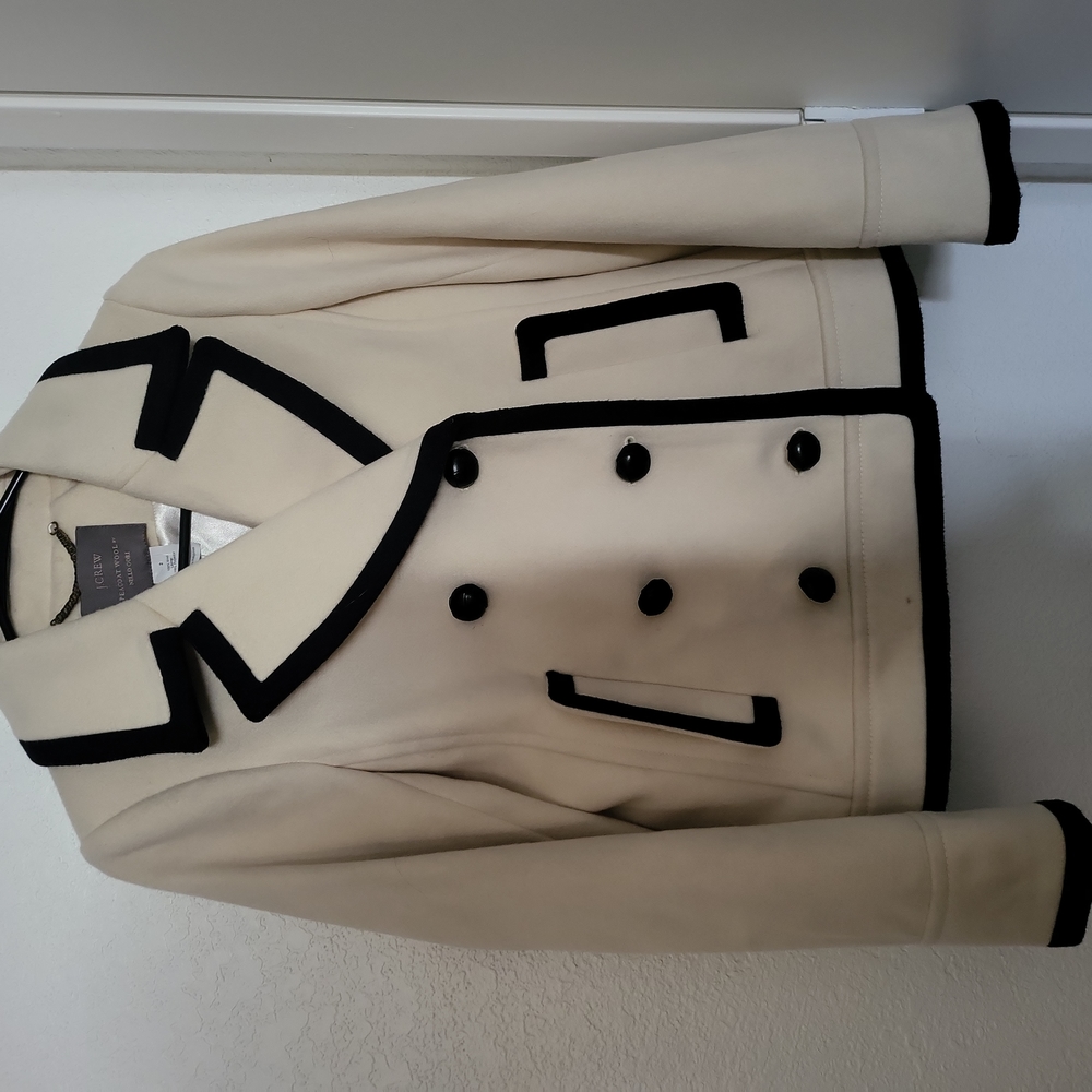 J Crew Wool double-breasted coat sz 2